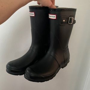 Hunter Original Short rain boots | black | W 8 (US) 39 (EU)